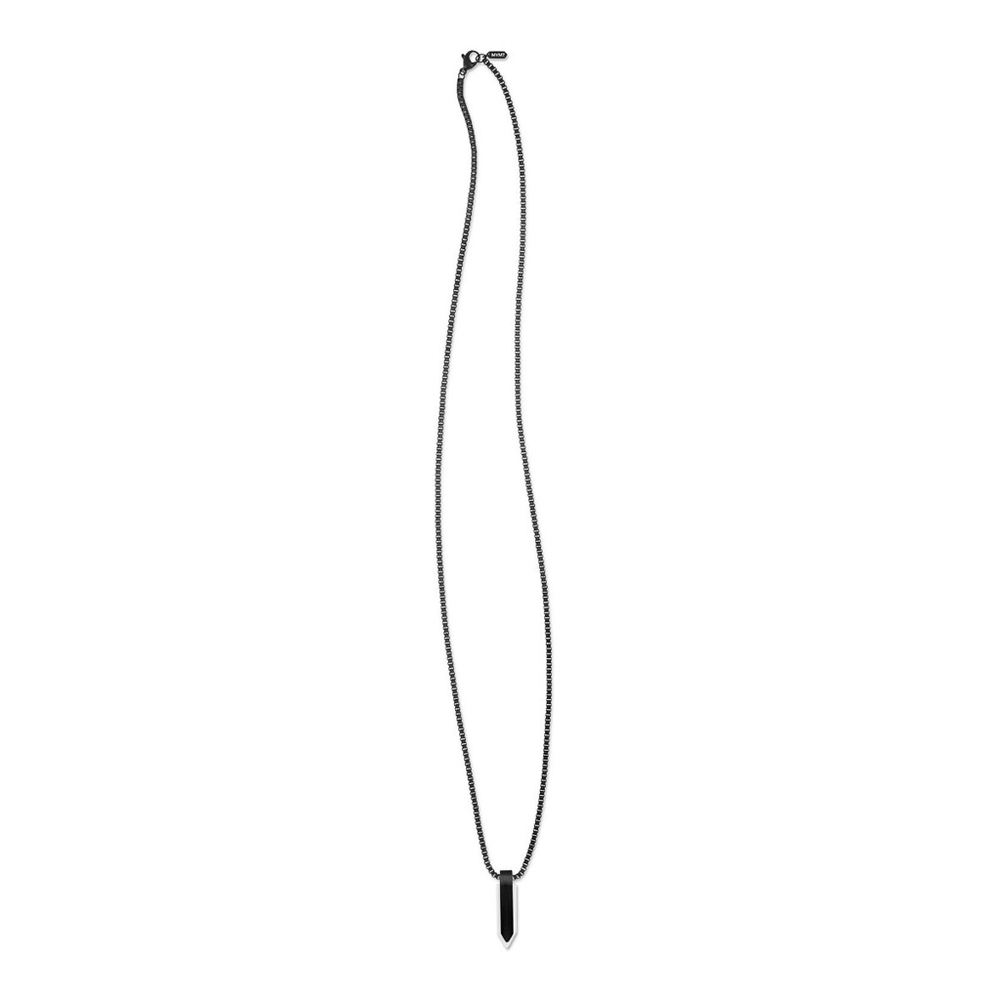 Brand New Black & White Ceramic Spearhead Necklace